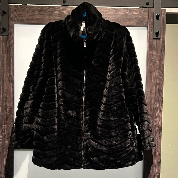 dressbarn Jackets & Blazers - dressbarn Black Teddy Jacket